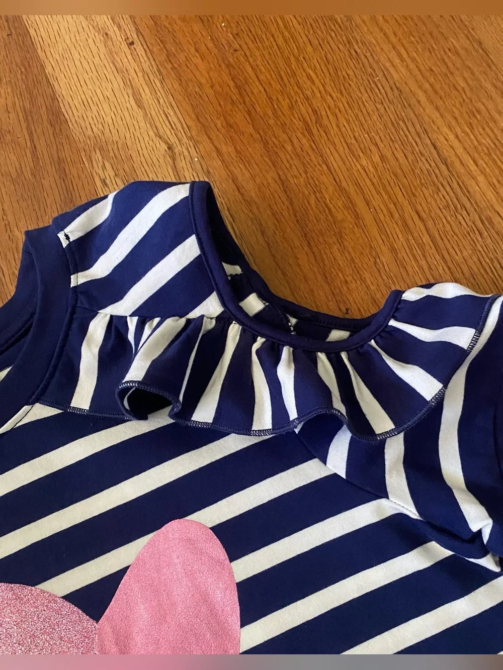 kate spade Stripe cold Shoulder Dress with Multicolor Foil Hearts